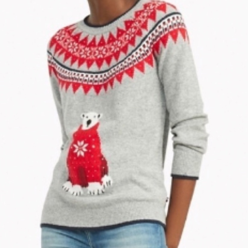 Tommy Hilfiger Fair Isle Polar Bear Sweater • Small